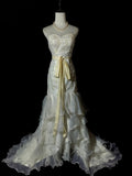 Charming Wedding Dress Sweetheart Ruffle Tiered Mermaid Wedding Dress HZ0319