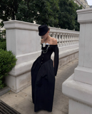 Elegant Prom Dress Off Shoulder Pleated Long Evening Gown Cocktail Dress HZ0319
