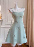 Popular Homecoming Dress A Line Spaghetti Straps Birthday Party Dress Short Prom Dress HZ0319