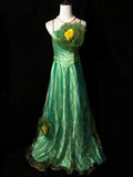 Stunning Prom Dress A Line Spaghetti Straps Tulle Flower Evening Dress Birthday Party Dress HZ0319