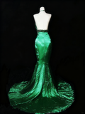 Elegant Prom Dress Halter Pleated Mermaid Evening Gown Gala Dress HZ0319
