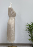 Shiny Prom Dress V-neck Slit Evening Dress Cocktail Dress Gala Dress HZ0319