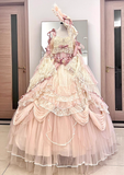 Charming Prom Dress Spaghetti Straps Lace Tulle Ball Gown Sweet 16 Dress Evening Dress HZ0319