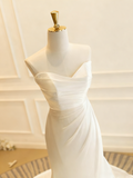 Minimalist Wedding Dresss Sweetheart Pleated Wedding Dress HZ0319