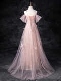 Pretty Prom Dress Off Shoulder Pleated Tulle Evening Dress Gala Dress Birthday Outfits HZ0319
