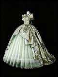 Charming Prom Dress Asymmetrical Neck Pleated Tulle Ball Gown Evening Dress Quinceanera Outfits HZ0319