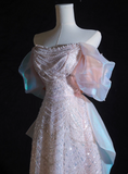Luxury Prom Dress Off Shoulder Evening Dress Gala Dress Birthday Dress HZ0319