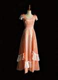 Elegant Prom Dress A Line Crew Neck Gala Gown Formal Dress Evening Dress HZ0319
