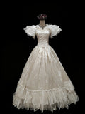 Retro Wedding Dress Sweetheart Pleated Tulle Wedding Dress HZ0319