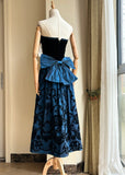 New Arrival Prom Dress Strapless Pleated Print Gala Dress Evening Dress Formal Dress HZ0319