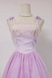Popular Prom Dress Light Purple Spaghetti Straps Tulle Pleated Evening Dress Gala Dress Party Dress HZ0319