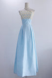 New Arrival Prom Dress Baby Bule Strapless Pleated Evening Dress Birthday Party Dress Formal Dress HZ0319