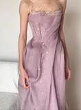 Beauty Prom Dress Crew Neck Pleated Gala Dress Evening Dress Formal Dress HZ0319
