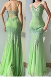 Charming Prom Dress V-neck Pleated Tulle Gala Dress Evening Dress Formal Dress HZ0319