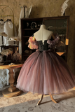 Stunning Prom Dress Off Shoulder Pleated Tulle Birthday Party Dress Evening Dress Formal Dress HZ0319