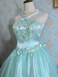 New Arrival Prom Dress Spaghetti Straps Tulle Evening Dress Quinceanera Dress Ball Gown HZ0319