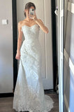 Elegant Wedding Dress Sweetheart Fitted Wedding Dress HZ0319