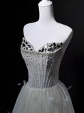 Charming Prom Dress A Line Sweetheart Pleated Tulle Gala Dress Evening Dress Party Dress HZ0319
