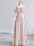 Gorgeous Prom Dress Off Shoulder Pleated Tulle Gala Dress Evening Dress Formal Dress HZ0319