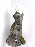 Vintage Green Spaghetti Strap Ruffled Hem Hem Short 16th Birthday Party Dress Homecoming Dress HZ0319