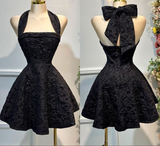 Pretty Red Halter Neck A-Line Short Party Dresses Homecoming Dresses, HZ0319