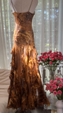 Retro Sparkling Sequin Beaded Elegant Design A-line Romantic Chiffon Evening Dress Prom Dress HZ0319