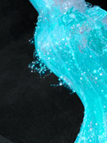 Gorgeous Sparkling Blue Beaded Sequin Mermaid Elegant Chiffon Tulle Evening Dress Prom Dresses HZ0319