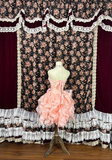 Pink Strapless Applique Beading 3D Flowers Short A-line Tulle Homecoming Dresses Party Dresses, HZ0319